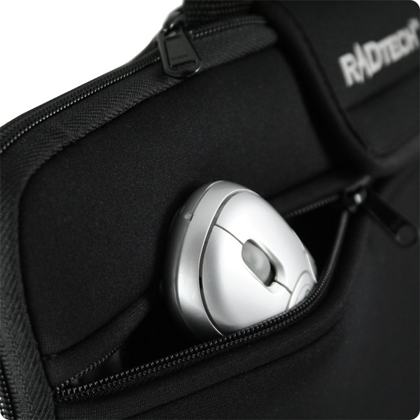 NeoCase: Zippered pocket for mouse, power adapter and more